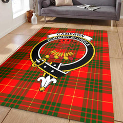 Cameron Modern Tartan Crest Area Rug
