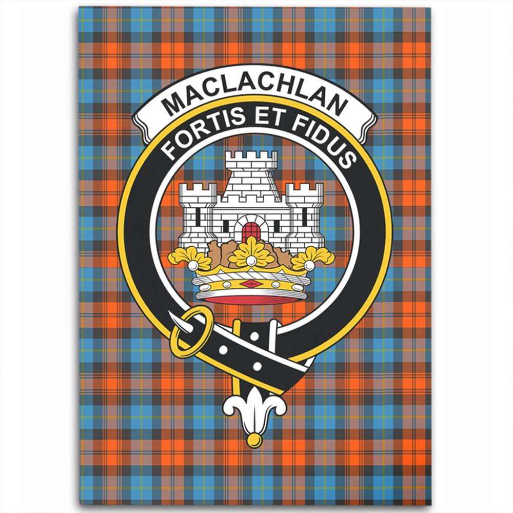 MacLachlan Ancient Tartan Crest Area Rug