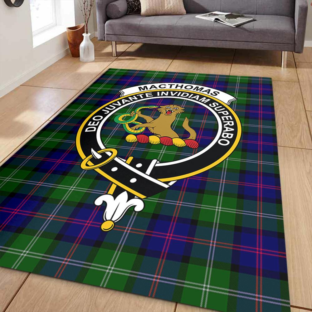 MacThomas Modern Tartan Crest Area Rug