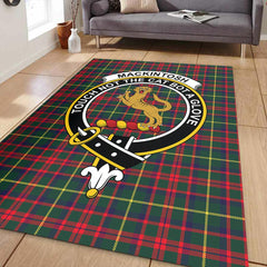 MacKintosh Hunting Modern Tartan Crest Area Rug