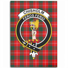 Chisholm Modern Tartan Crest Area Rug