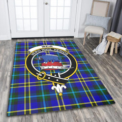 Weir Modern Tartan Crest Area Rug