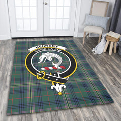 Kennedy Modern Tartan Crest Area Rug