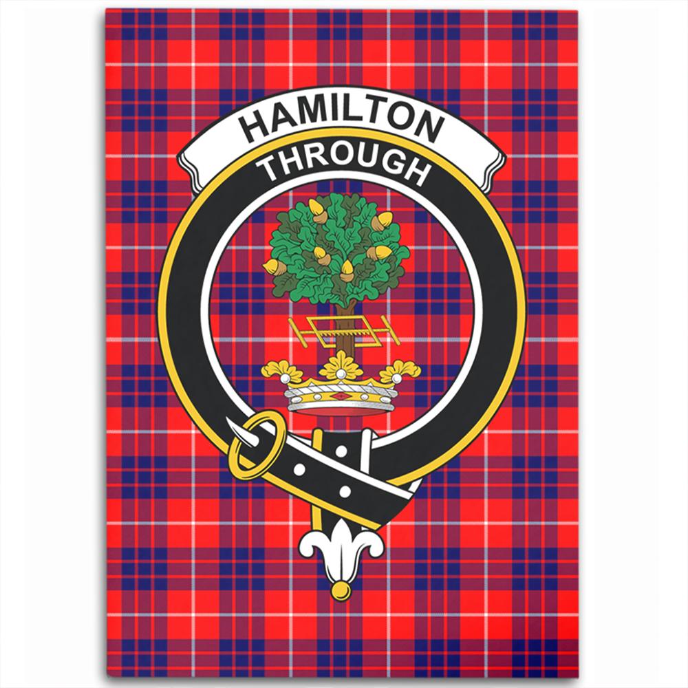 Hamilton Modern Tartan Crest Area Rug