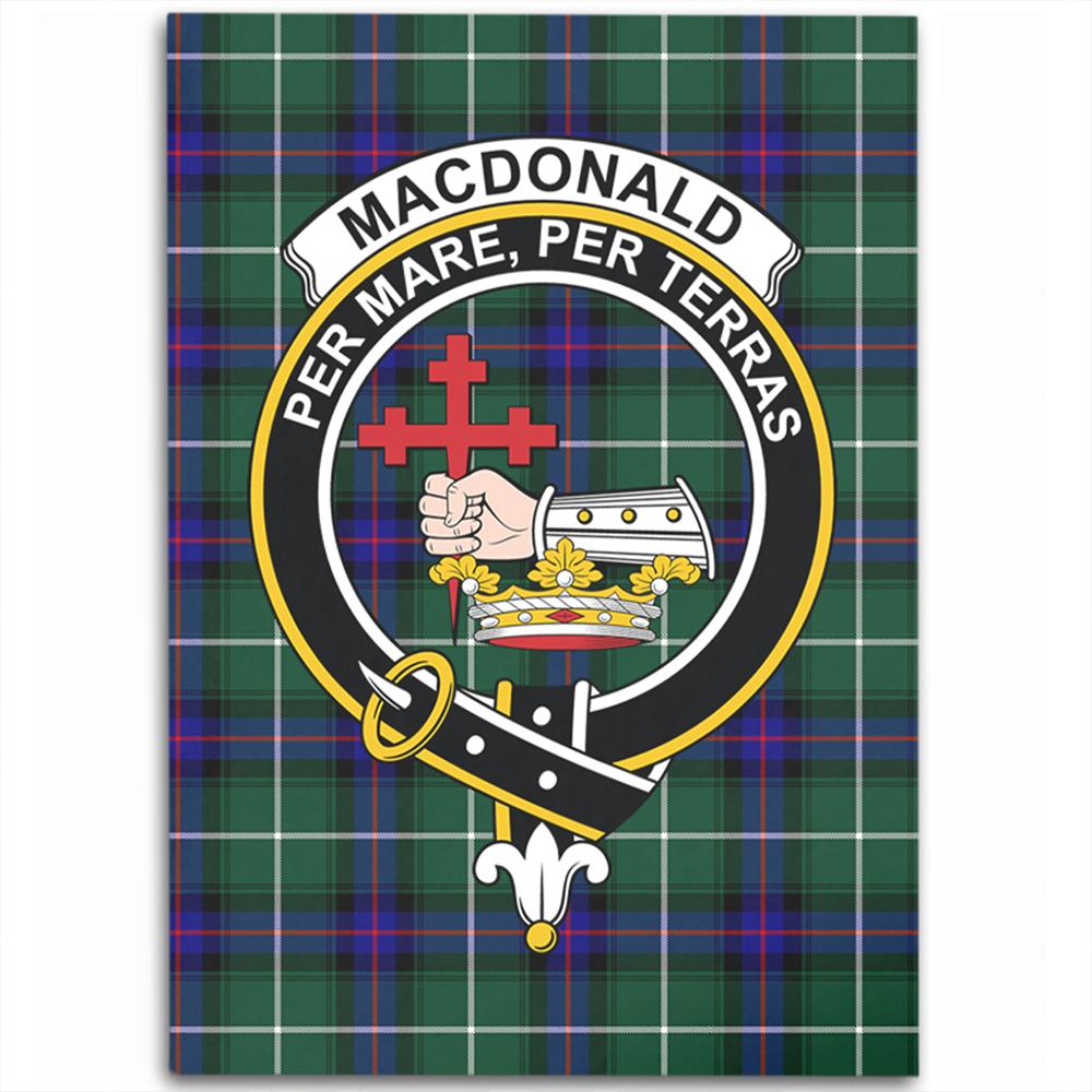 MacDonald of the Isles Hunting Modern Tartan Crest Area Rug