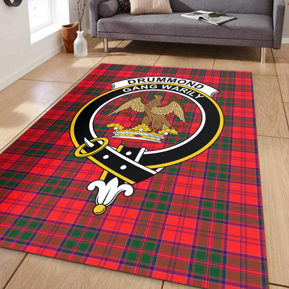 Drummond Modern Tartan Crest Area Rug