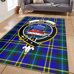 Weir Modern Tartan Crest Area Rug