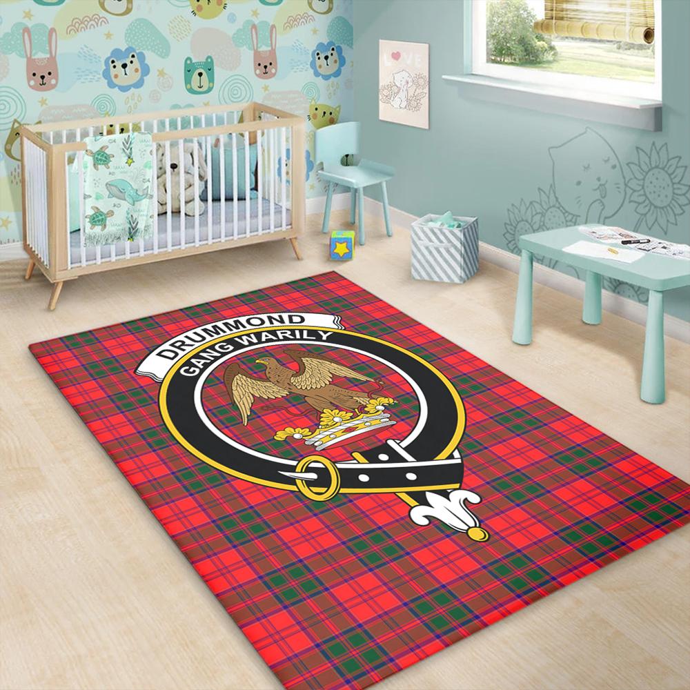 Drummond Modern Tartan Crest Area Rug
