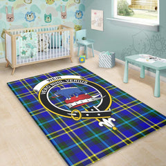 Weir Modern Tartan Crest Area Rug