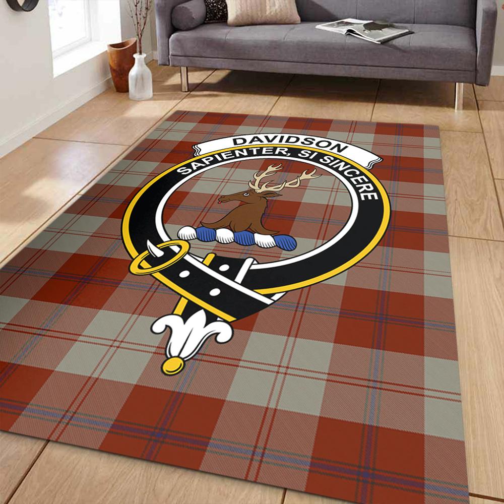 Davidson Dress Dancers Tartan Crest Area Rug