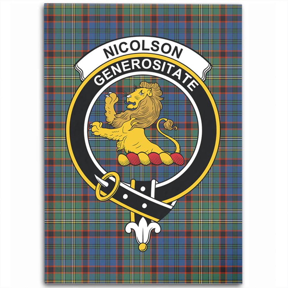 Nicolson Hunting Ancient Tartan Crest Area Rug