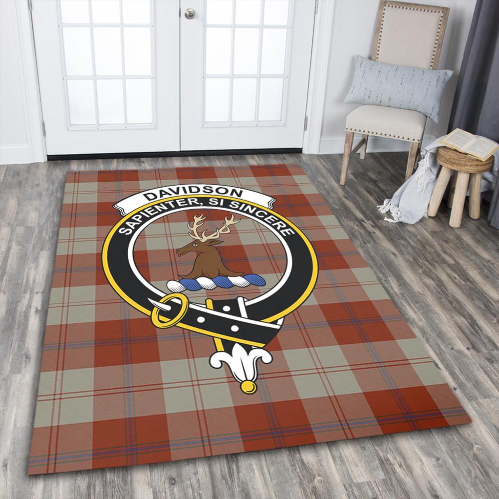 Davidson Dress Dancers Tartan Crest Area Rug