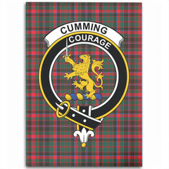 Cumming Hunting Modern Tartan Crest Area Rug