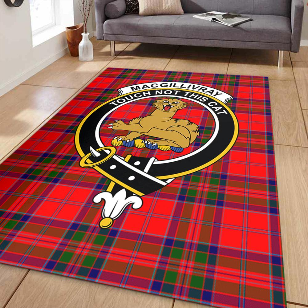 MacGillivray Modern Tartan Crest Area Rug