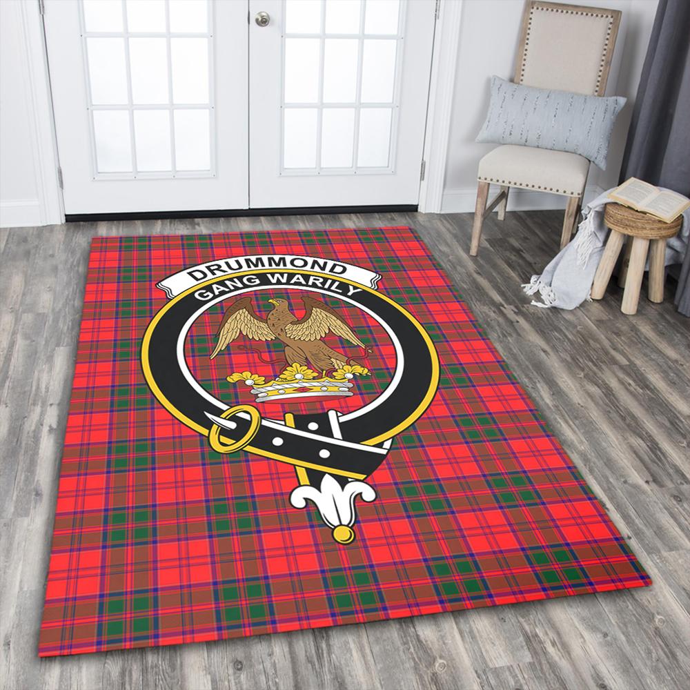 Drummond Modern Tartan Crest Area Rug