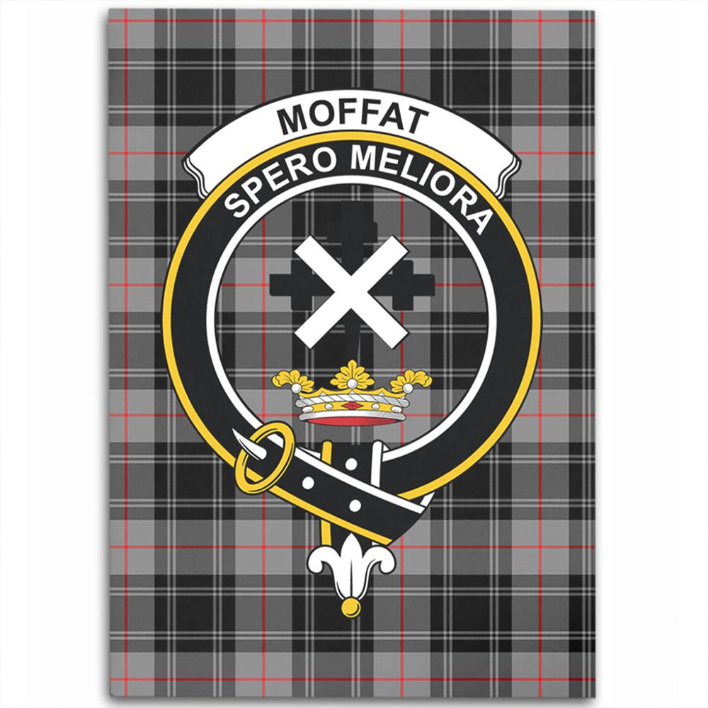 Moffat Modern Tartan Crest Area Rug
