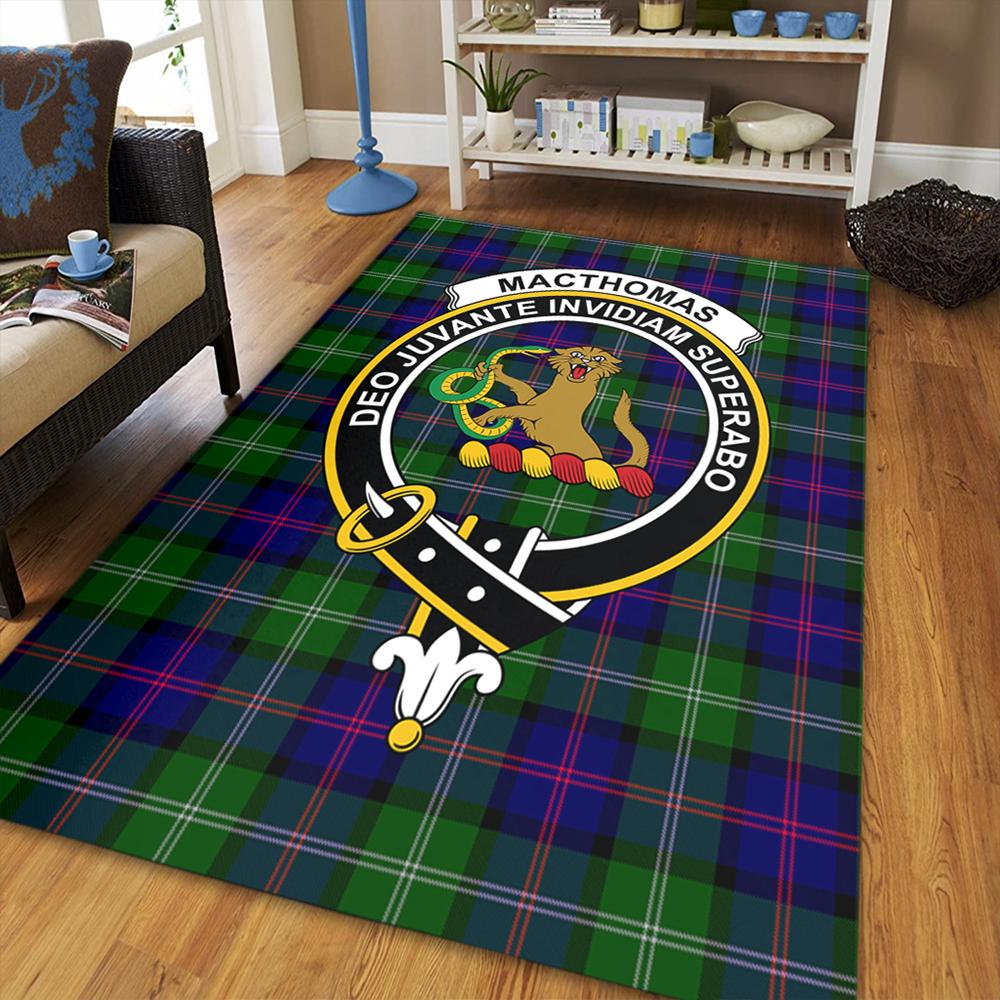 MacThomas Modern Tartan Crest Area Rug