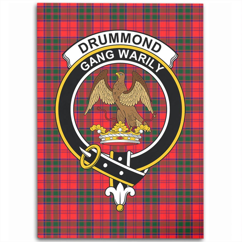 Drummond Modern Tartan Crest Area Rug