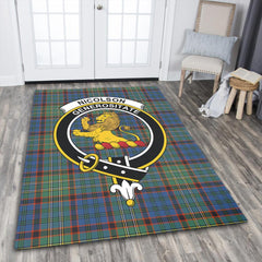 Nicolson Hunting Ancient Tartan Crest Area Rug