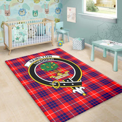 Hamilton Modern Tartan Crest Area Rug