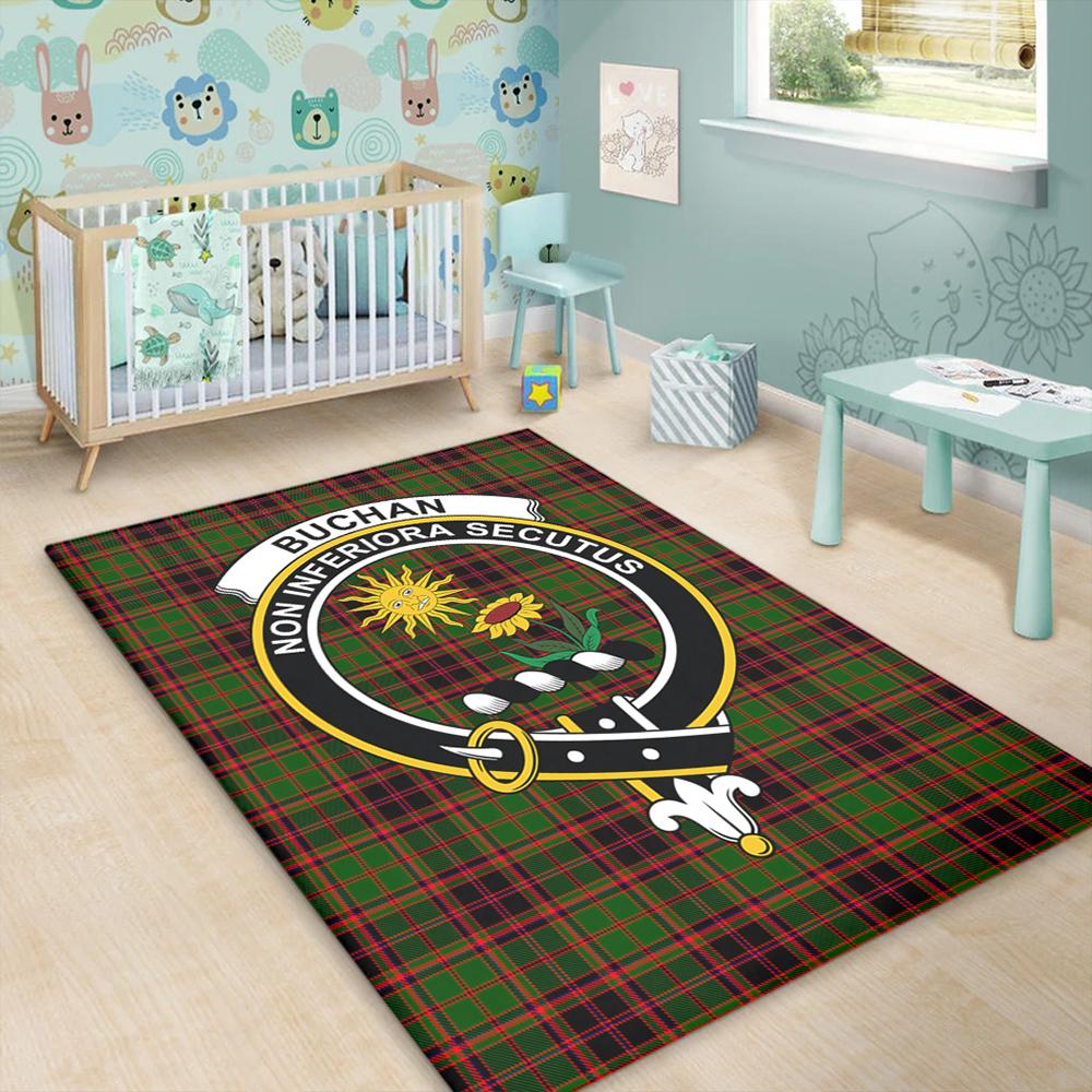 Buchan Modern Tartan Crest Area Rug