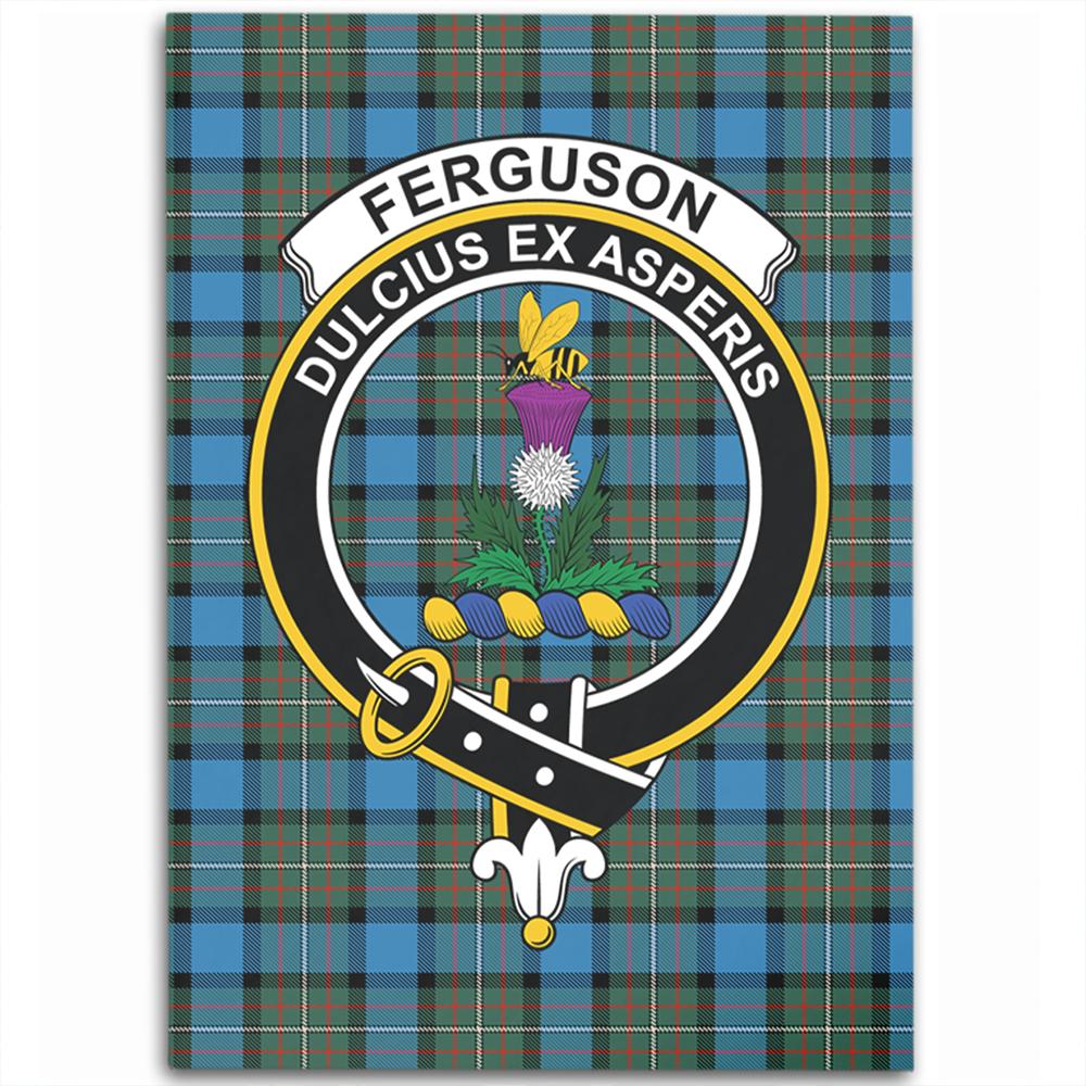 Fergusson Ancient Tartan Crest Area Rug