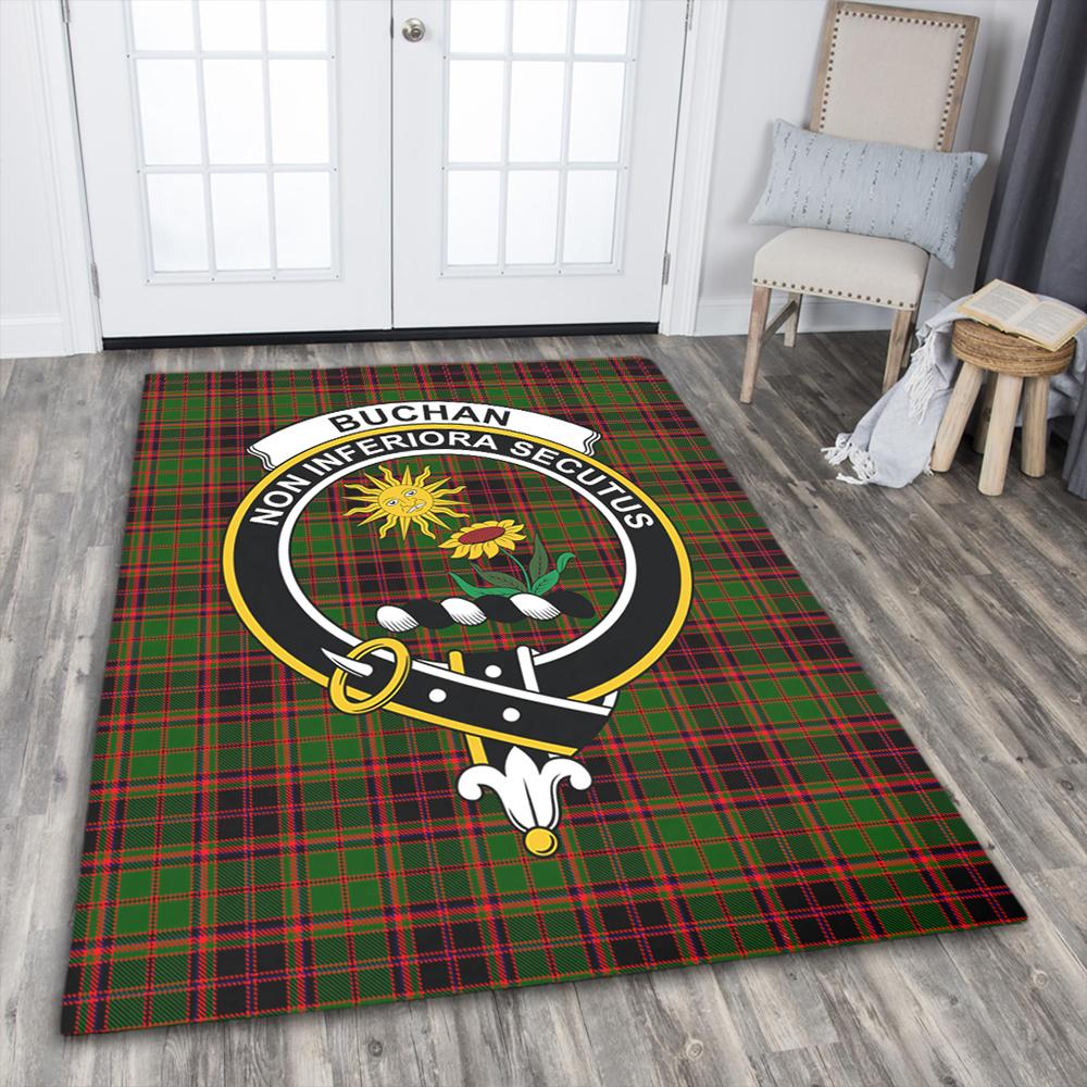 Buchan Modern Tartan Crest Area Rug