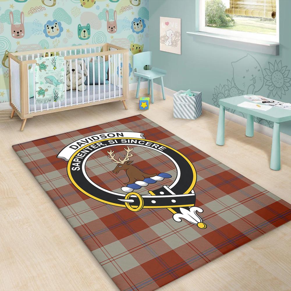 Davidson Dress Dancers Tartan Crest Area Rug