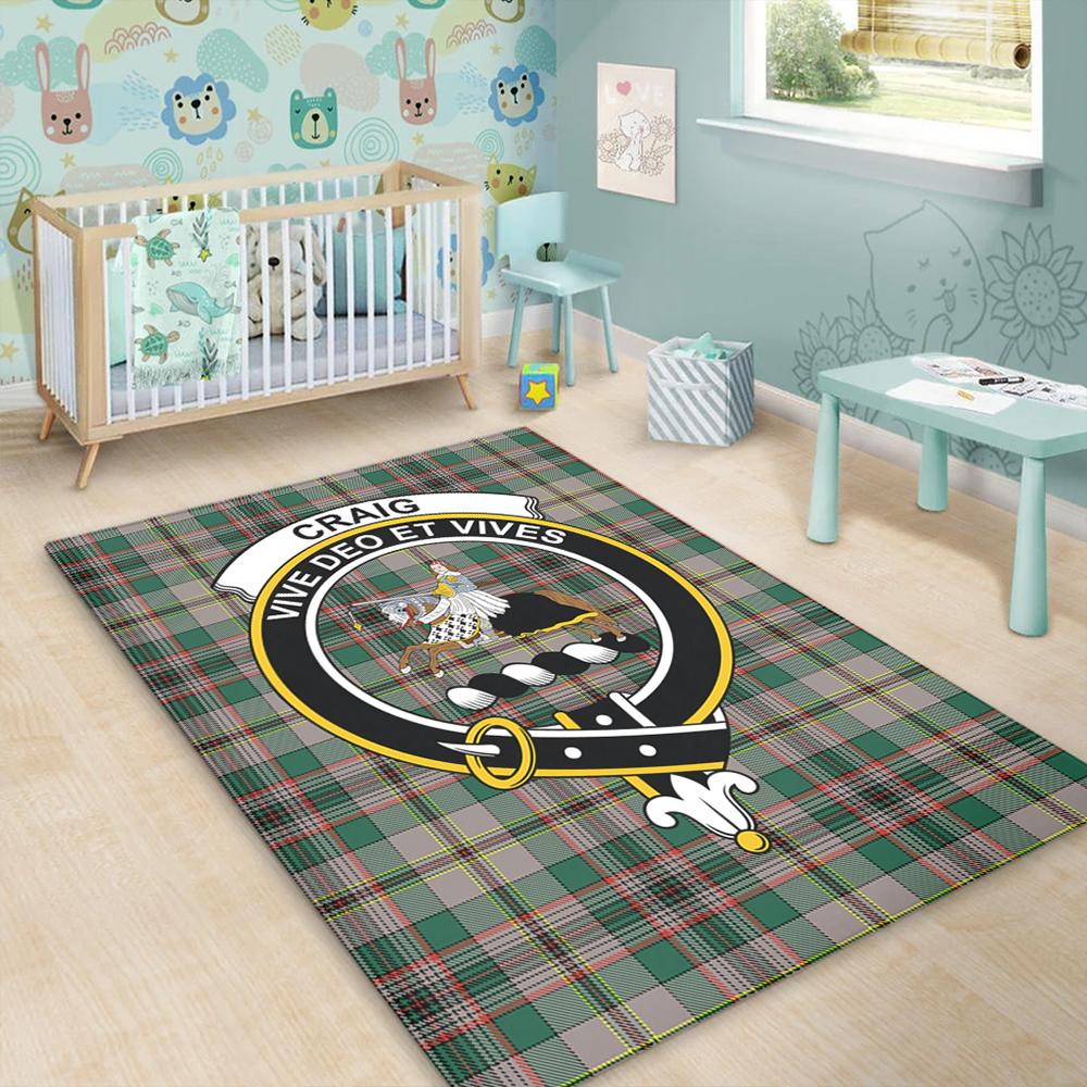 Craig Ancient Tartan Crest Area Rug