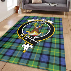 Gordon Old Ancient Tartan Crest Area Rug
