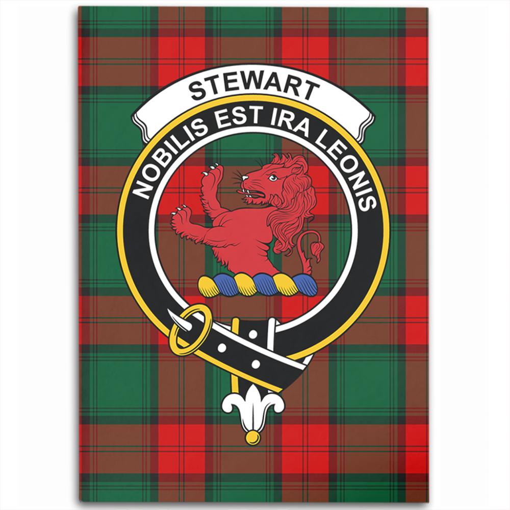 Stewart Atholl Modern Tartan Crest Area Rug