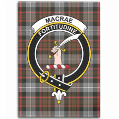 MacRae Hunting Weathered Tartan Crest Area Rug