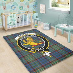 Nicolson Hunting Ancient Tartan Crest Area Rug