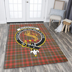 MacKintosh Hunting Weathered Tartan Crest Area Rug