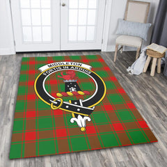 Middleton Modern Tartan Crest Area Rug