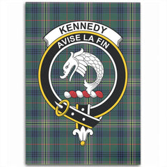 Kennedy Modern Tartan Crest Area Rug