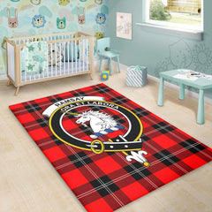 Ramsay Modern Tartan Crest Area Rug