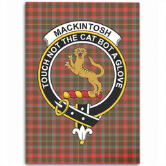 MacKintosh Hunting Weathered Tartan Crest Area Rug