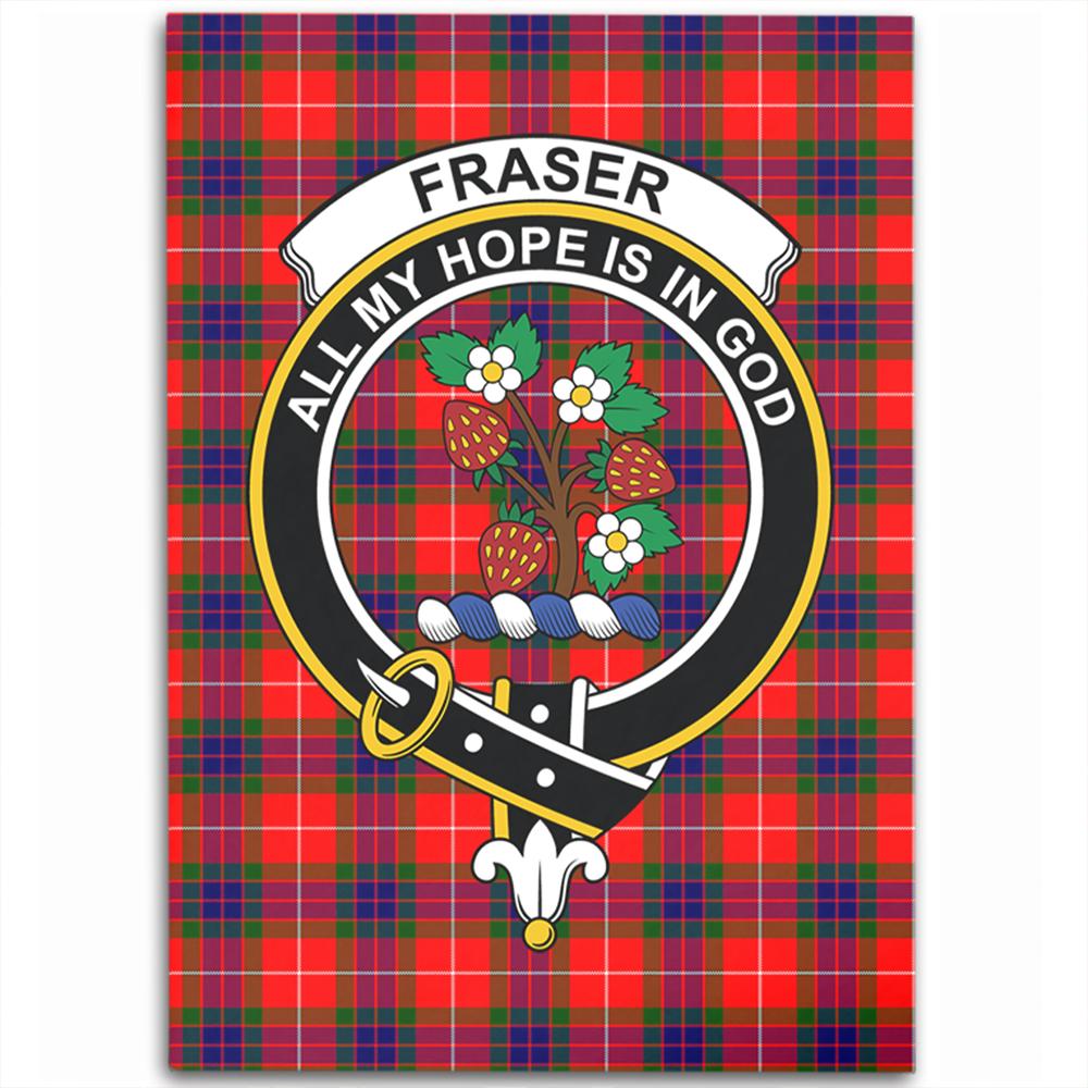 Fraser Modern Tartan Crest Area Rug