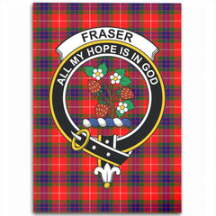 Fraser Modern Tartan Crest Area Rug