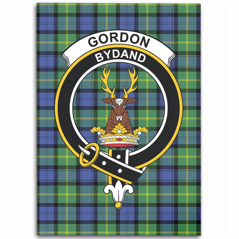 Gordon Old Ancient Tartan Crest Area Rug