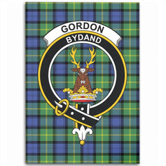 Gordon Old Ancient Tartan Crest Area Rug