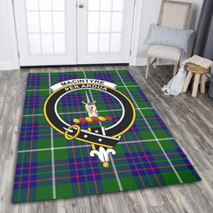 MacIntyre Hunting Modern Tartan Crest Area Rug
