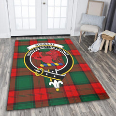 Stewart Atholl Modern Tartan Crest Area Rug