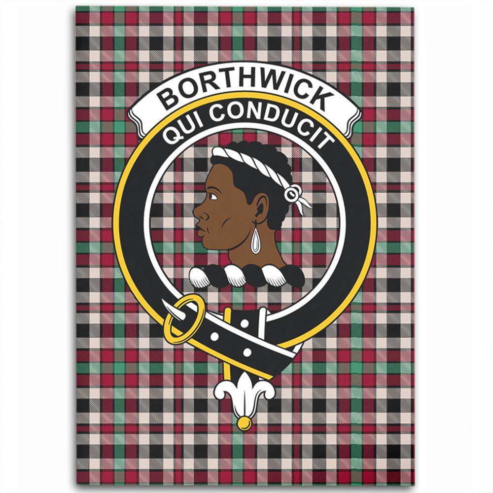 Borthwick Dress Ancient Tartan Crest Area Rug