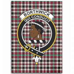 Borthwick Dress Ancient Tartan Crest Area Rug