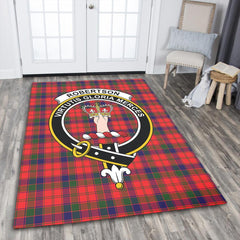 Robertson Modern Tartan Crest Area Rug
