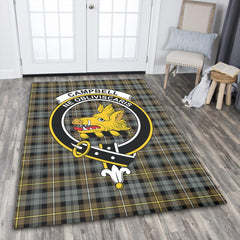 Campbell Argyll Weathered Tartan Crest Area Rug