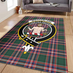 MacFarlane Hunting Modern Tartan Crest Area Rug