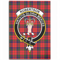 Robertson Modern Tartan Crest Area Rug